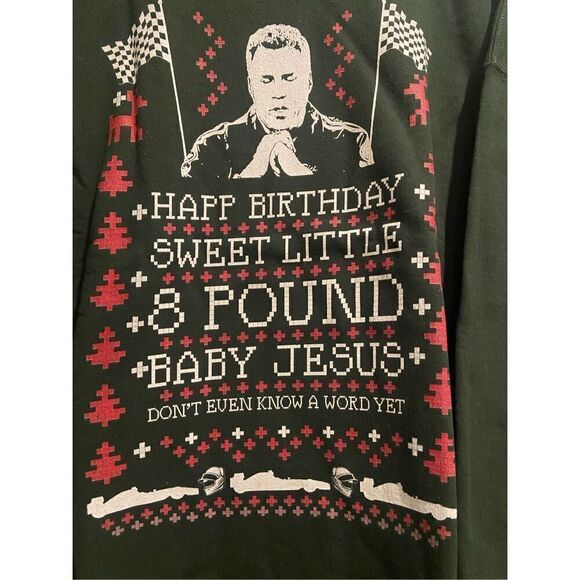 Talladega Nights Ricky Bobby Christmas Crewneck Sweater size 2XL - Picture 2 of 2